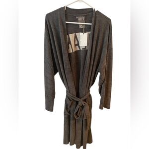 Barefoot Dreams CozyChic Ultra Lite Dream Robe NWT XL Anchor Fog Grey